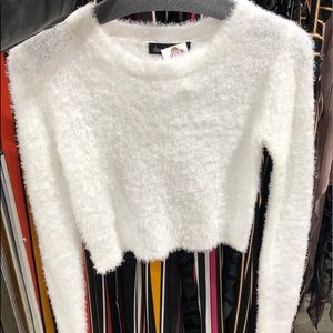 Fuzzy Crop Shirt